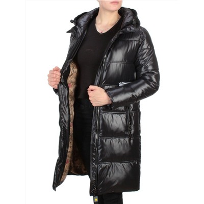 2193 BLACK Куртка зимняя женская AIKESDFRS (200 гр. холлофайбера)