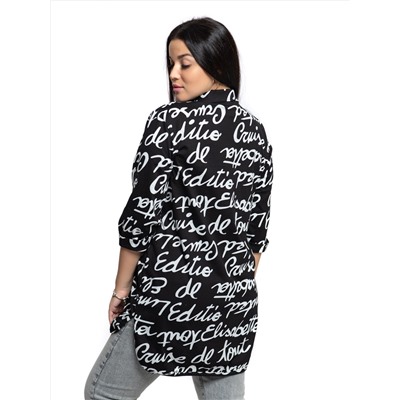 445 Туника "Буквы на черном"