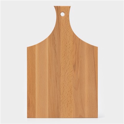 Доска разделочная с ручкой Magistro, 40×24×1.2 см, дерево дуб