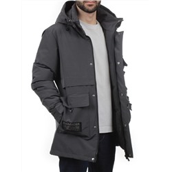 8895 DK. GRAY Куртка мужская зимняя облегченная (130 гр. холлофайбер)