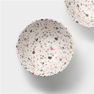Салатники Magistro Terazzo, 700 мл, 16×7.4 см, набор 2 шт., фарфор, белые