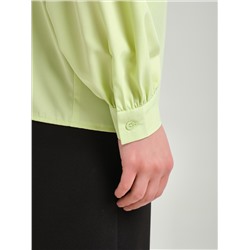 Блузка с воланами в лимонном цвете