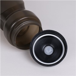 Бутылка для воды ZEON WB105 для активных видов спорта, пищевой hi-quality LDPE, 750ML цвет BLACK/уп100