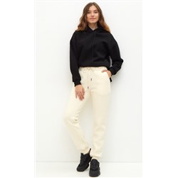 Брюки спорт F122-0801 milk-beige