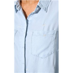 Рубашка д/р P512-1110 l.blue