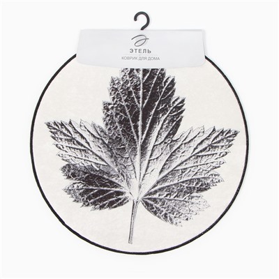 Коврик для ванной «Этель» Natural print, 57×57±2 см, велюр