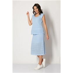 Юбка И 019/голубой