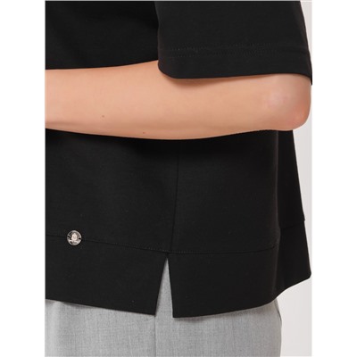 Футболка чёрная со стразами