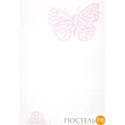 Чехол для бампера 'БАБОЧКИ', р-р: 45x195см, цвет: белый/лаванда