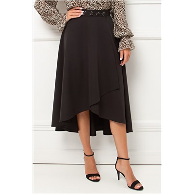 Юбка чёрная на запах Эмбер №3