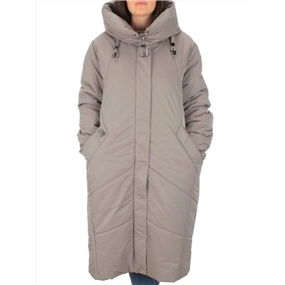M-9070 GRAY/BEIGE Пальто зимнее женское CORUSKY (верблюжья шерсть)