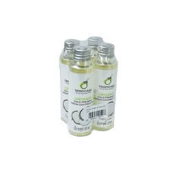 Натуральное 100% кокосовое масло холодного отжима от Tropicana Oil 50 мл, Natural Coconut Oil 100% (4 бутылки)