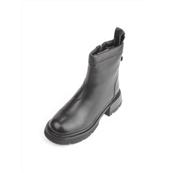 04-M3-L860 BLACK Ботинки зимние женские (натуральная кожа, натуральный мех)