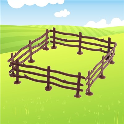 Набор животных «Моя ферма», с аксессуарами, 12 фигурок