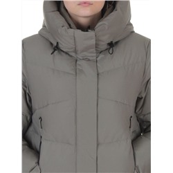 A73 GRAY/GREEN Пальто зимнее женское (200 гр. холлофайбер)