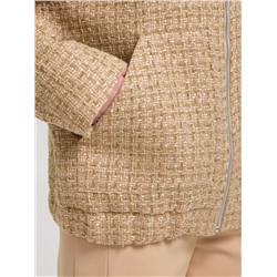 Жакет с люрексом на молнии