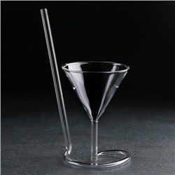 Бокал для вина «Forma. Эльза», 120 мл, стекло, с трубочкой, прозрачный