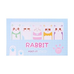 Блок-закладки с липким краем «Котятки», 20 листов, 7 цветов, 57×17 мм, 60×60 мм, 57×36 мм