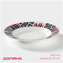 Тарелка глубокая Доляна Askım, 340 мл, d=20 см, фарфор