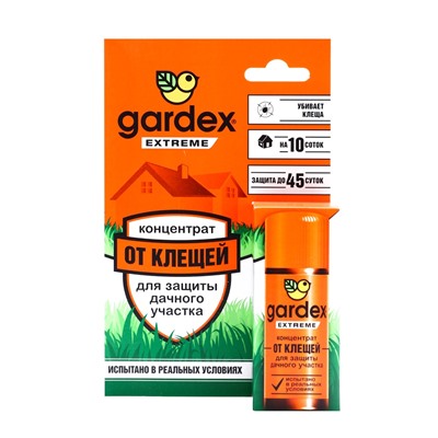 Концентрат для защиты дачного участка от клещей "Gardex Extreme", флакон, 50 мл