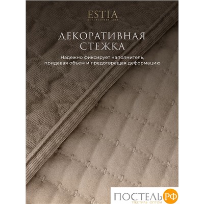 Estia ЭЛА беж. Покрывало 240х260, 1 пр., 100% полиэстер