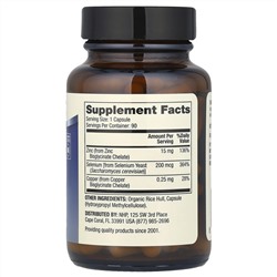 Dr. Mercola, цинк и селен, 90 капсул