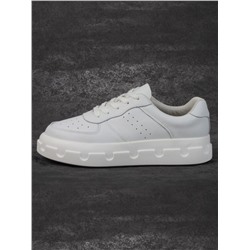 05-PDXL101-1 WHITE Кроссовки женские (натуральная кожа)
