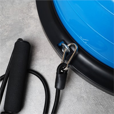 Полусфера балансировочная BOSU 46см Woohooo Drops эспандер, насос/ синий / B46Dr-B/ уп5