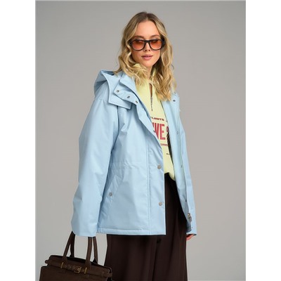 Плащ женский голубой