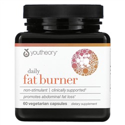 Youtheory, Daily Fat Burner, 60 вегетарианских капсул