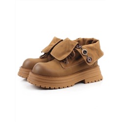 01-A14-2 LT. BROWN Ботинки демисезонные женские (натуральная кожа)