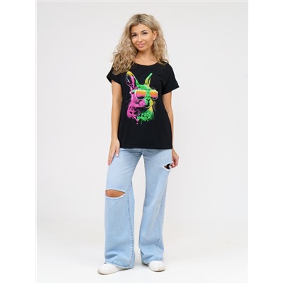 911 Футболка "Черный/заяц"