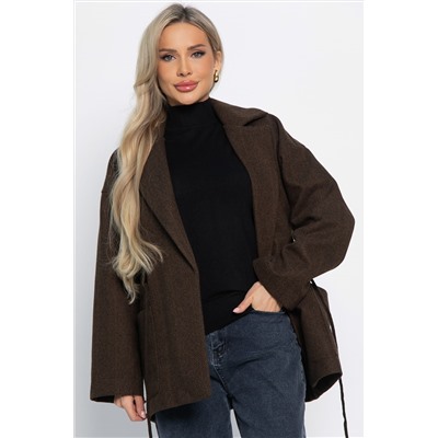 Пальто-пиджак (шоколад) Б15088-7М