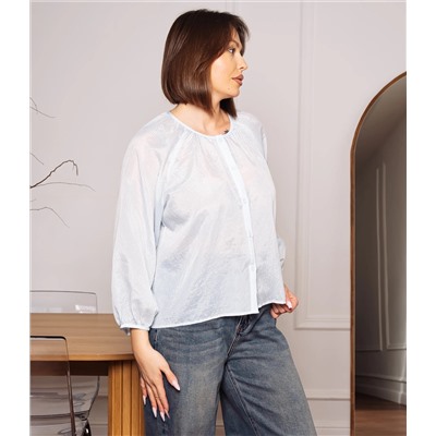 Блуза #КТ73 (2), голубой