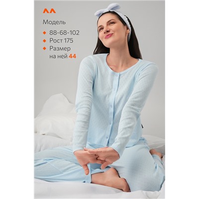 Женская пижама с брюками из ажурного хлопка Happyfox