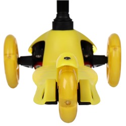 Самокат трехколесный от 2-х лет Yeenot Kids GT4105, до 30кг, вес 1.8кг, свет. колёса PU 110мм ABEC7, яркий жёлтый, БК/уп10/ АКЦИЯ!
