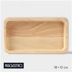 Менажница Magistro Tropical, 18×10×1.8 см, каучуковое дерево