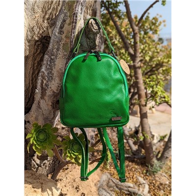 ZAPATOS · 2364-flores-verde+AB.Z · Pelle · mochila NAPA (630) verde