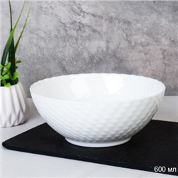 Тарелка глубокая суповая 600 мл плетенка / NHG60 (white) /уп48/ 742961