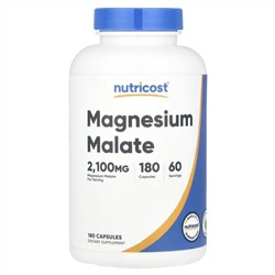 Nutricost, Малат магния, 2100 мг, 180 капсул (700 мг на капсулу)