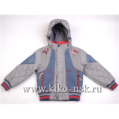 9063 Куртка на синтепоне Джинсовый/104