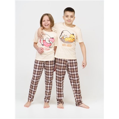 М28/3Д Пижама детская "Бежевый"