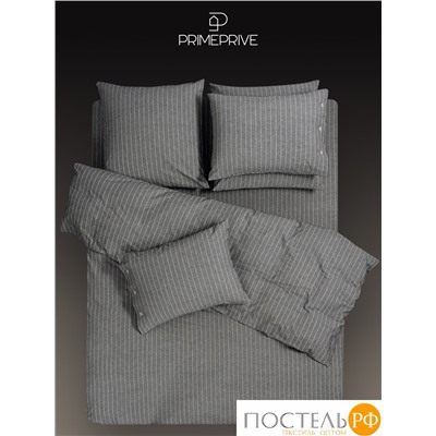 PRIME PRIVE ВАЛЬБО сер/бел (полоса) КПБ 145х205-2/240х260-1/50х70-2/70х70-2, 7 пр., хл.