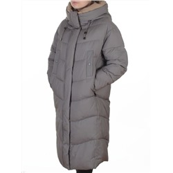 8867 GRAY Пальто зимнее женское (200 гр. холлофайбер)