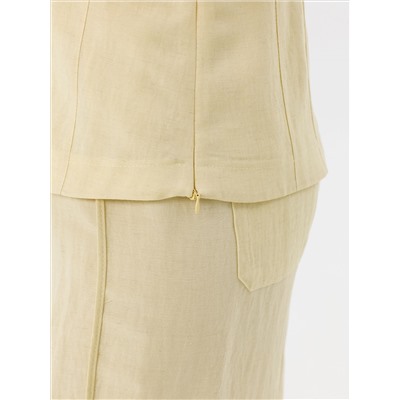 Блузка со спущенным плечом в цвете лайм