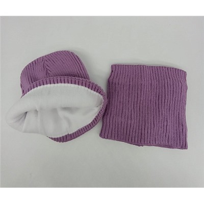 Набор шапка и снуд Сиреневая Арт. Н36