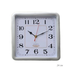 Часы настенные 24х24 см / 6032-1 /уп 40/ микс