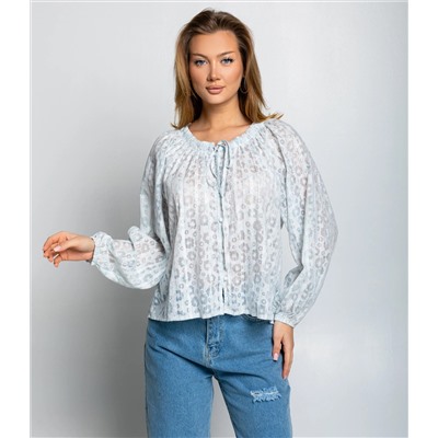 Блуза #КТ197 (1), ментоловый