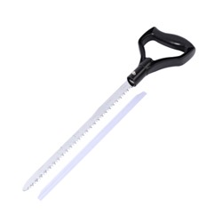 Лопата лавинная алюминиевая ИРЕМЕЛЬ СНЕГОВИК IR102 с пилой 35см, D-обр. рукоять, регулировка длины 93/81.5см, лезвие 32.3x22.3см, чёрно-красная/уп10