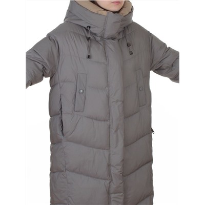 8867 GRAY Пальто зимнее женское (200 гр. холлофайбер)